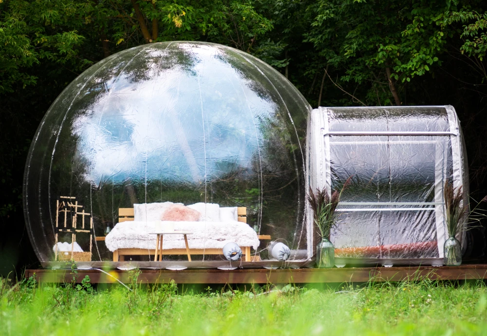 stay in a bubble tent